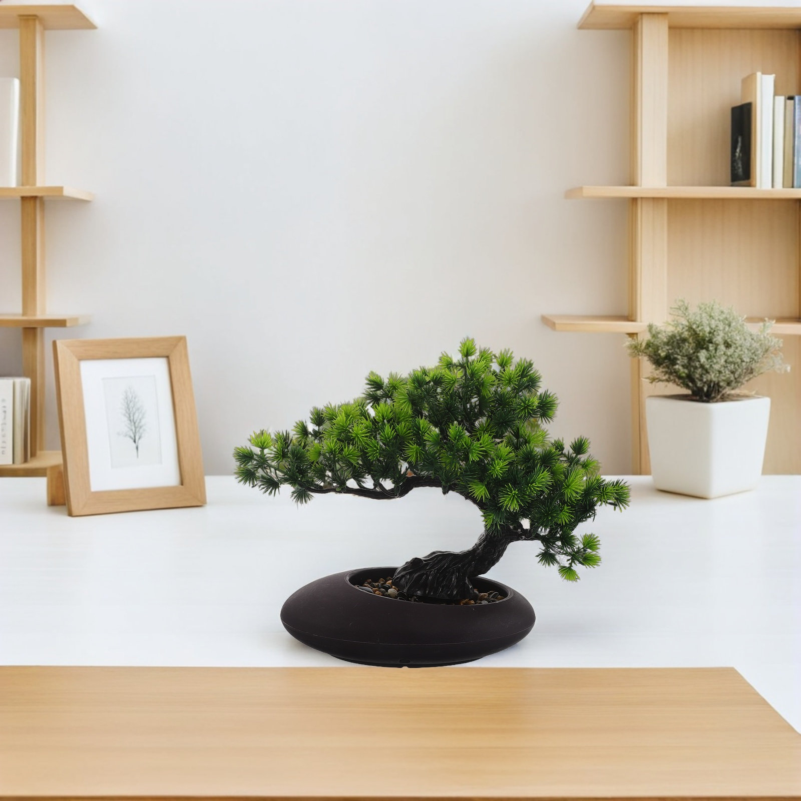 ต้นสนประดิษฐ์ บอนไซ ขนาด 20 ซม - Bonsai Garden For Desk บทวิจารณ์และราคา
