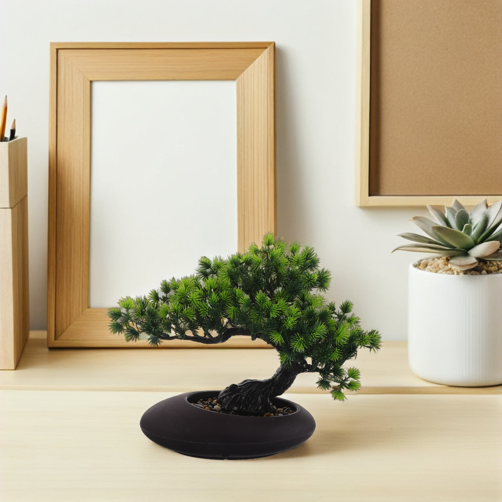 ต้นสนประดิษฐ์ บอนไซ ขนาด 20 ซม - Bonsai Garden For Desk บทวิจารณ์และราคา