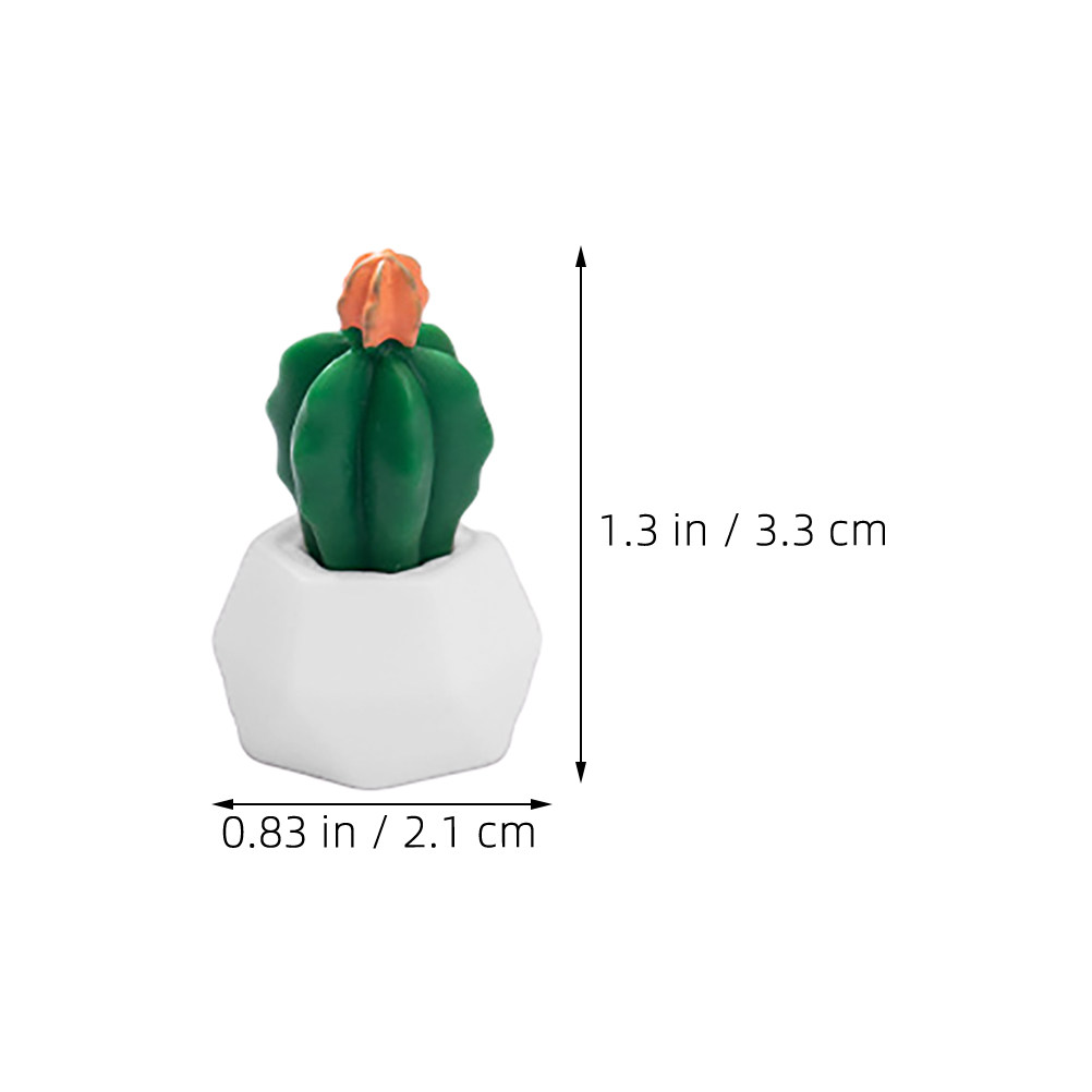 8 ชิ้น ต้นกระบองเพชรบอนไซเรซิ่ - Bonsai Garden For Desk บทวิจารณ์และราคา