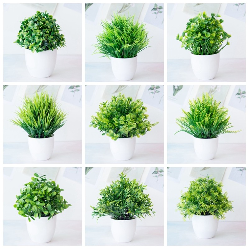 ต้นไม้ประดิษฐ์สีเขียว 1 ชิ้น ต - Bonsai Garden For Desk บทวิจารณ์และราคา