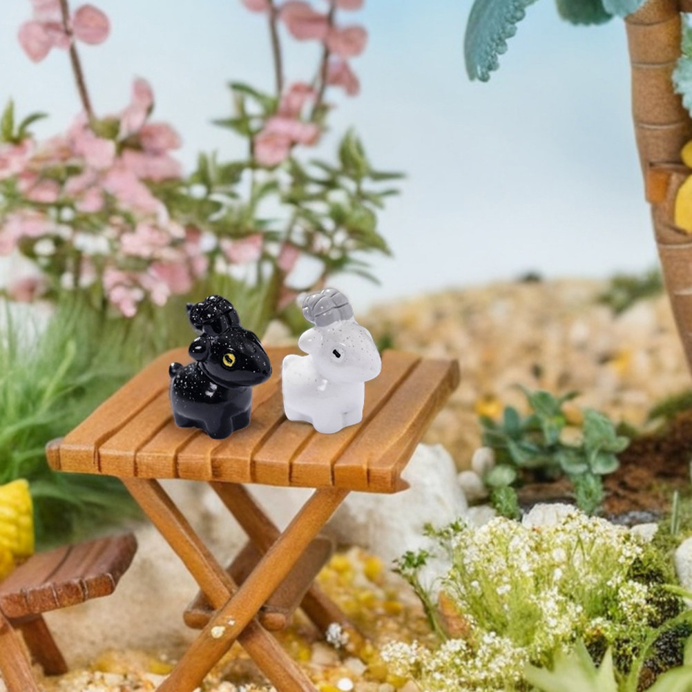 โมเดลแพะเรซินขนาดเล็ก 12 ชิ้น  - Bonsai Garden For Desk บทวิจารณ์และราคา