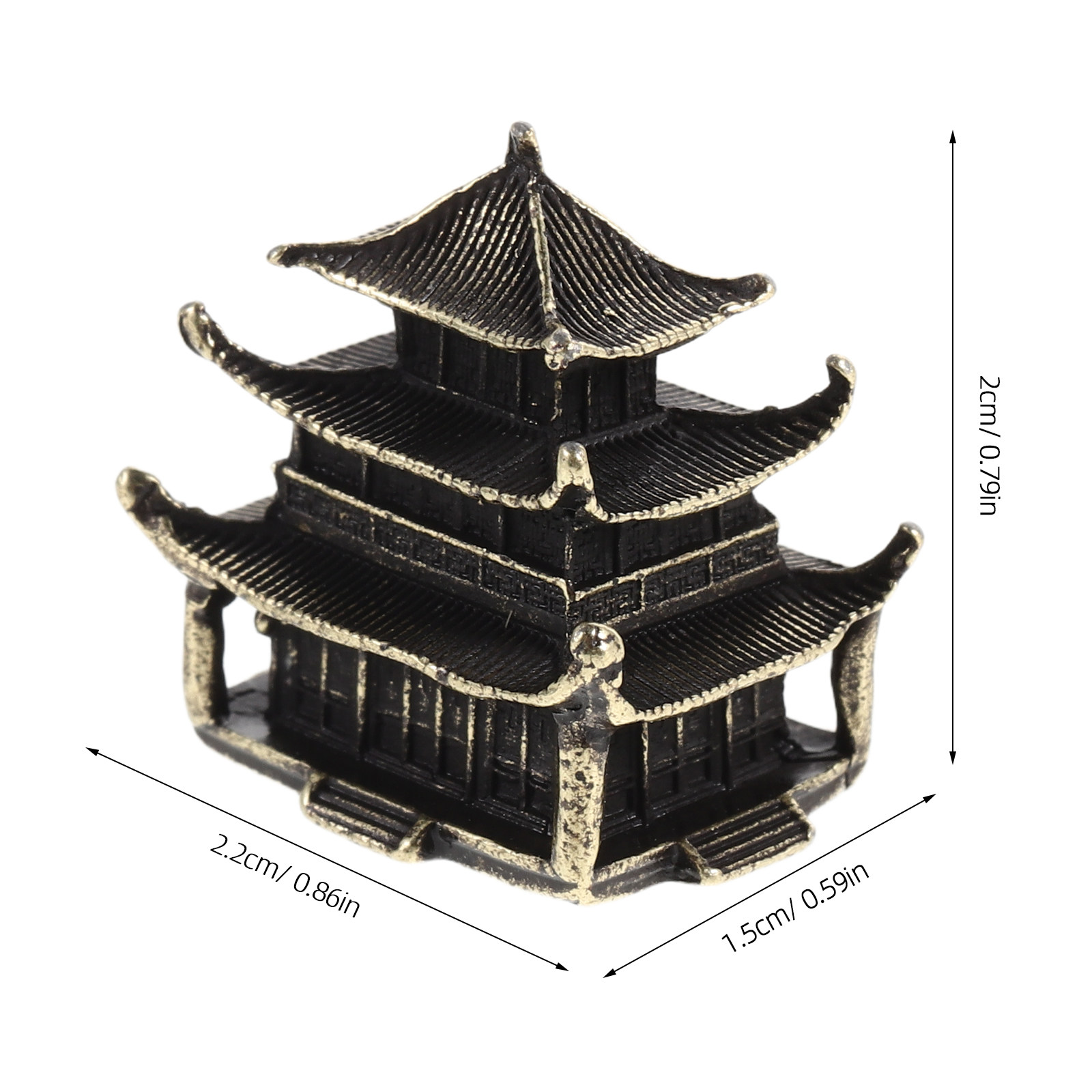 ประติมากรรมเจดีย์ทองเหลืองขนาด - Bonsai Garden For Desk บทวิจารณ์และราคา
