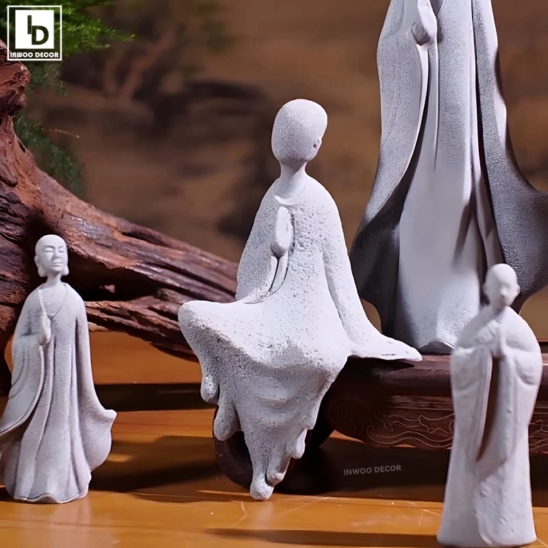 รูปปั้นพระพุทธรูปพระพุทธรูปเล็ - Bonsai Garden For Desk บทวิจารณ์และราคา