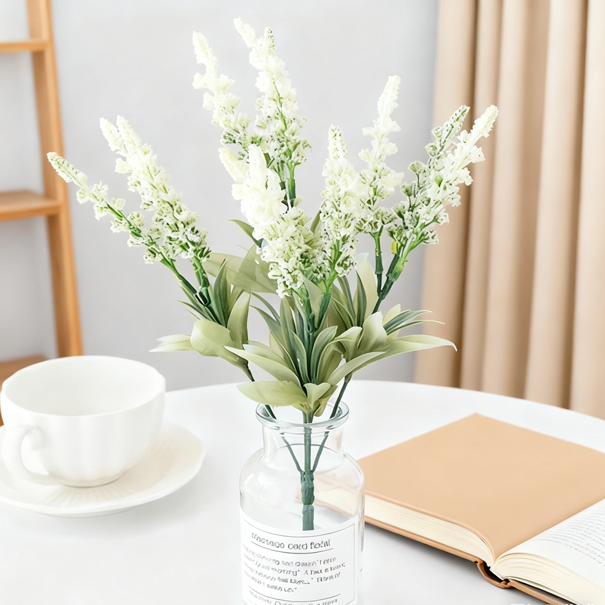 ดอกไม้ประดิษฐ์ 5 ชิ้น ต้นลาเวน - Bonsai Garden Centre บทวิจารณ์และราคา